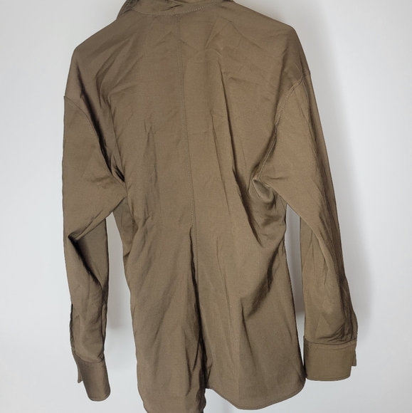 Zara Tailored Brown Shirt - Picture 4 of 9